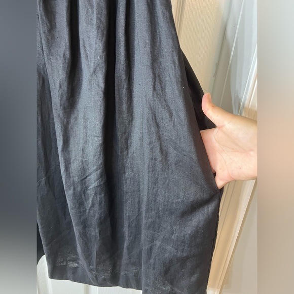 Everlane Elegant Black Sleeveless Dress 100% Line Size Small - Picture 3 of 9